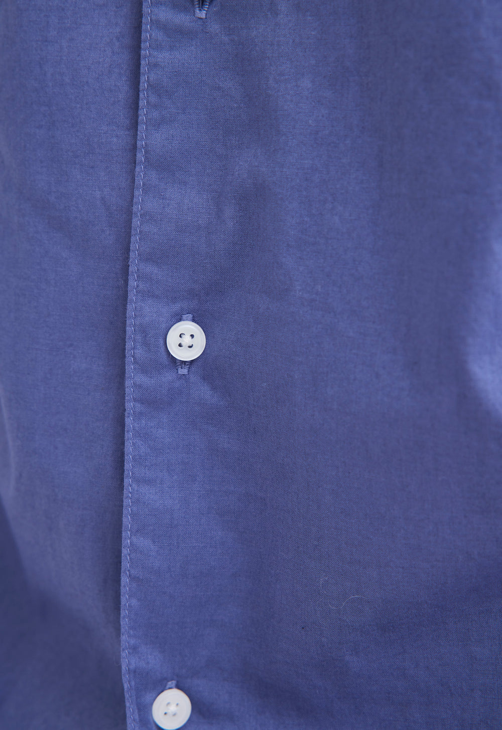 Jac+Jack Folded Collar Cotton Shirt - Penn Blue